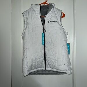 Free Country White Reversible Vest